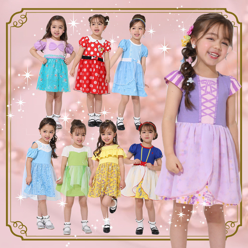 สาวฤดูร้อนชุดเจ้าหญิงเด็กการ์ตูนแขนสั้นชุดเด็กประสิทธิภาพเครื่องแต่งกาย