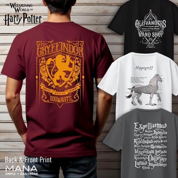 Cool Harry Potter wizarding gryffindor slytherin เสื้อยืดผู้ชายเสื้อยืด