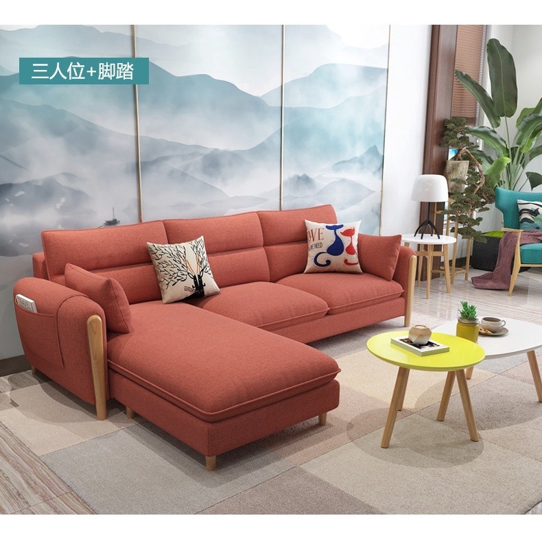 p5j1z6ovc4 โซฟาผ้าเทค (3 ที่นั่ง)โซฟาเฟอร์นิเจอร์ในบ้านมูราห์ โซฟารูปตัว L โซฟาเรือนตามู