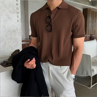 Casual Abstinence With Collar Short Sleeve Polo T Shirt Men Summer Office Korean Version White Shirt Men T Shirt Lelaki Berkolar