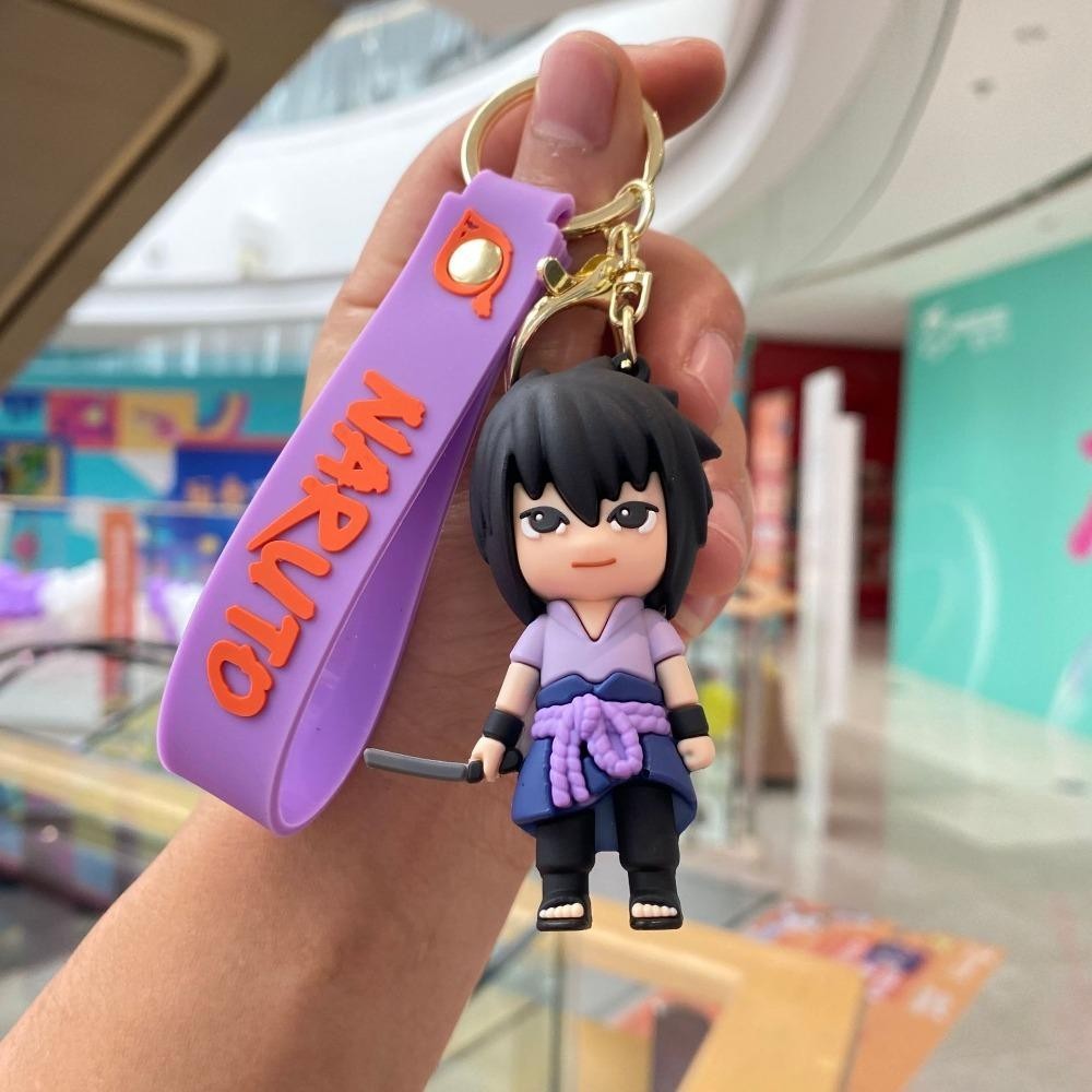 Cyberpullse อะนิเมะนารูโตะพวงกุญแจ,รุ่น Q ของเล่นตุ๊กตานารูโตะกระเป๋าเป้สะพายหลังจี้, Kawaii การ์ตูนสร้างสรรค์อะนิเมะที่มีสีสันตัวเลขพวงกุญแจกระเป๋าจี้
