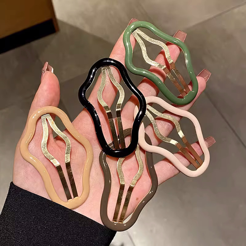 เกาหลี ผู้หญิงใหม่สไตล์ดาวห้าแฉก พลอยเทียม เมฆกลวงหน้าผากเรียบกิ๊บ - รูปที่ 7