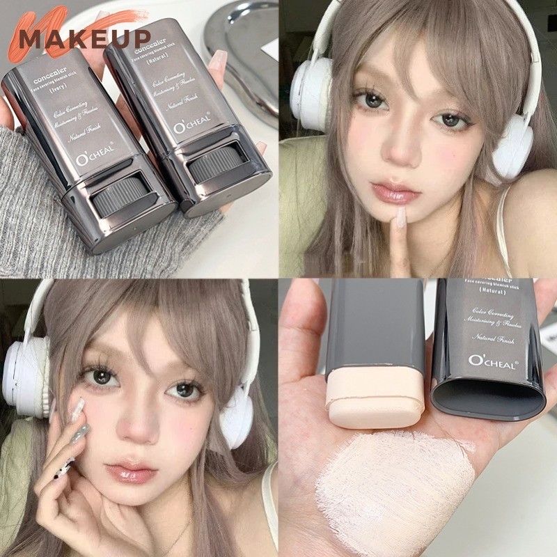 2 สี Magic Eraser Foundation Stick - ติดทนนาน ควบคุมความมัน - Invisible Pore Even Skin Tone Primer Stick - เครื่องสําอางแต่งหน้าใบหน้า - Hydrating Sheer คอนซีลเลอร์ Foundation