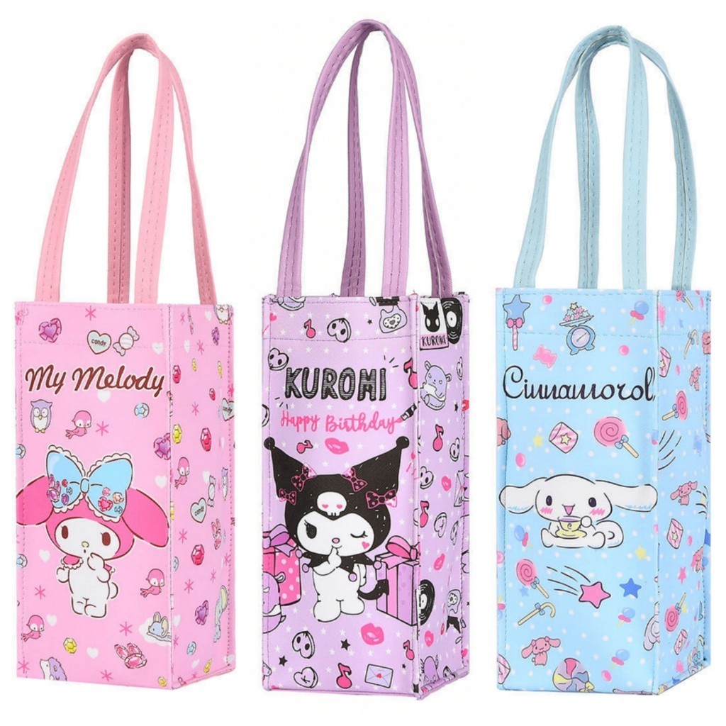 กระเป๋าใส่ขวดน้ำ ลายการ์ตูน ถุงใส่แก้ว | Bluerubystore