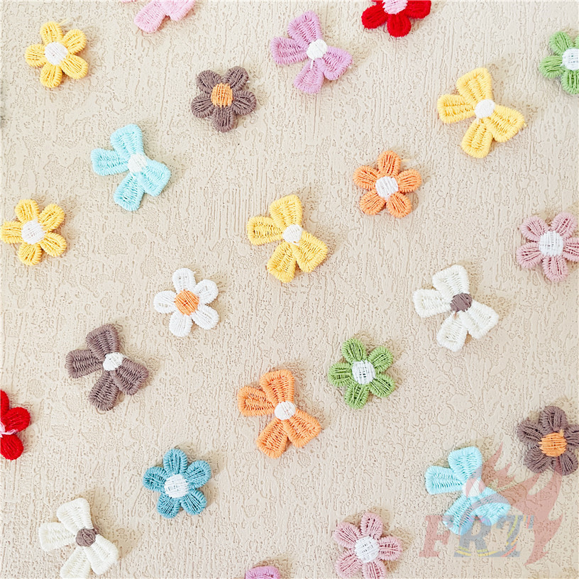 ❀ แพทช์ดอกไม้กุทัณฑ์สีสันสดใสขนาดเล็ก ❀ 1 PC DIY ผ้า Applique เย็บปักถักร้อยเย็บบนแพทช์อุปกรณ์ตกแต่ง