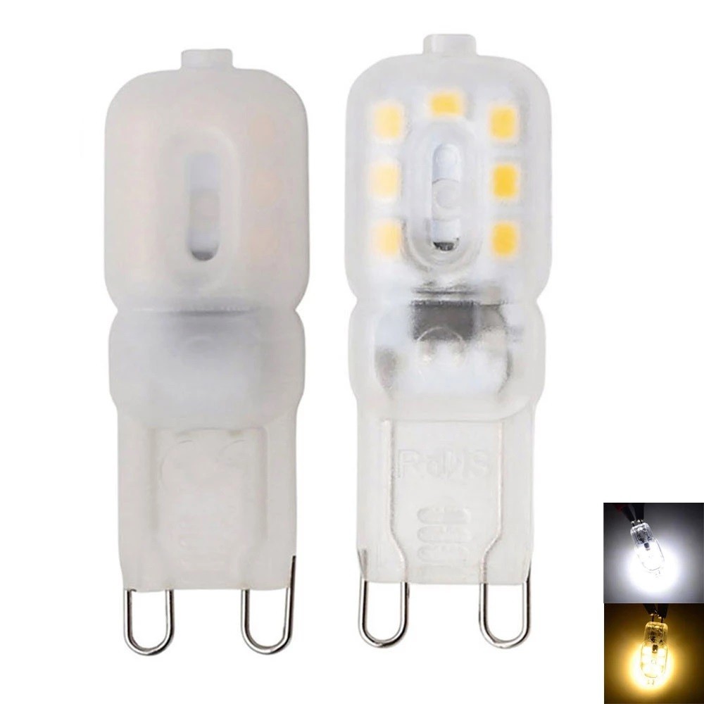 Mini G9 หลอดไฟ LED 3W 5W หลอดไฟ LED SMD 2835 ซิลิโคนคริสตัลเปลี่ยน 20W 40W หลอดฮาโลเจน 220V