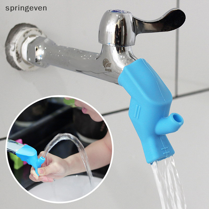 [springeven] ห้องน้ําอ่างล้างจานหัวฉีดก๊อกน้ํา Extender ยางยืดหยุ่น Water Tap Extension ก๊อกน้ําห้องครัวอุปกรณ์เสริมสําหรับเด็กเด็กซักมือใหม่สต็อก