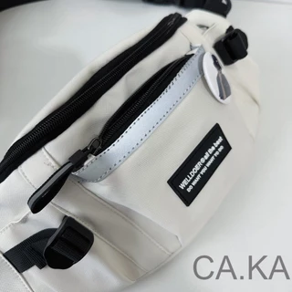 CA.KA เวอร์ชันเกาหลี กระเป๋าคาดเอว เรียบง่าย กระเป๋ากันน้ํา สำหรับผู้ชาย ใหม่แฟชั่น