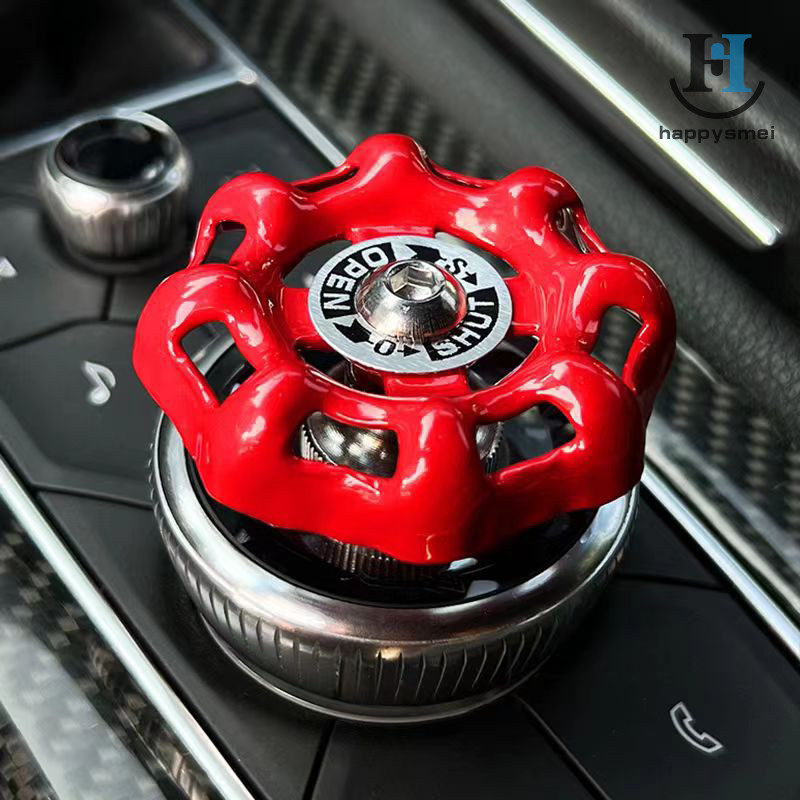 [GA] รถโรตารีลูกบิดตกแต่งวาล์วโลหะ Handwheel ยานยนต์อุปกรณ์เสริมภายในสําหรับควบคุมลูกบิดเกียร์ Shift Knob ปุ่มสติกเกอร์ TH