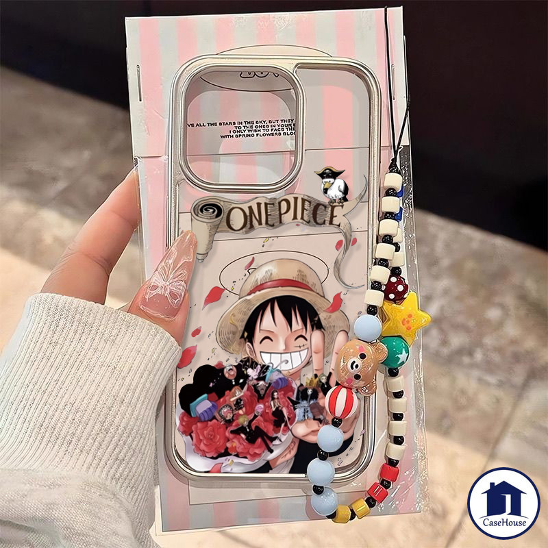 เคสนิ่มชุบใสลายวันพีชสุดตลก ใช้ได้กับ iPhone XR 11 Pro Max 7Plus 13 14 15 12 Pro Max XS MAX 8 14 Plus X 12 14 13 Pro SE