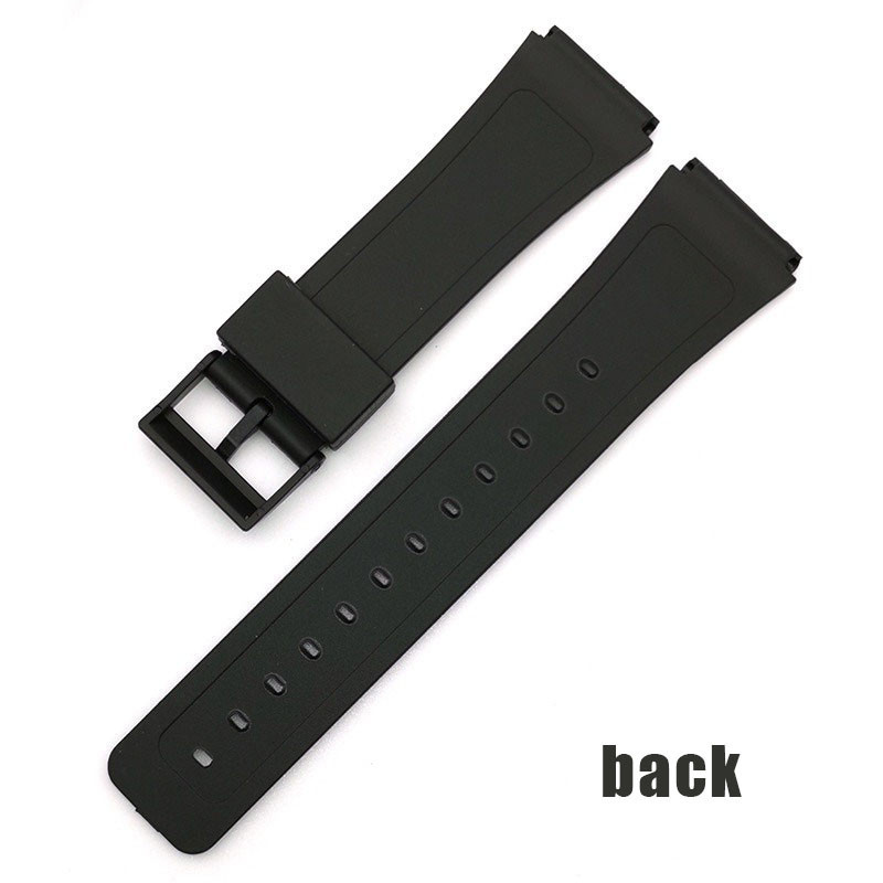 12/14/16/18/20/22 มม.สายนาฬิกาซิลิโคนสําหรับ Casio W800H กีฬายางนุ่ม Universal Wristbelt สําหรับ SGW400 F91W F84 F105/108/A158/168