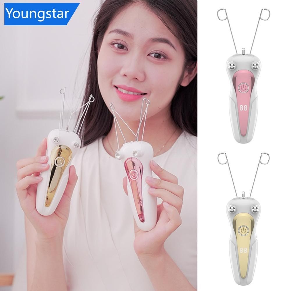 Ys ผู้หญิงเครื่องกําจัดขนไฟฟ้า Body Facial Hair Removal Defeatherer ด้ายฝ้าย Depilatory Lady เครื่องโกนหนวด Face Hair Remover ความงาม Q4X9