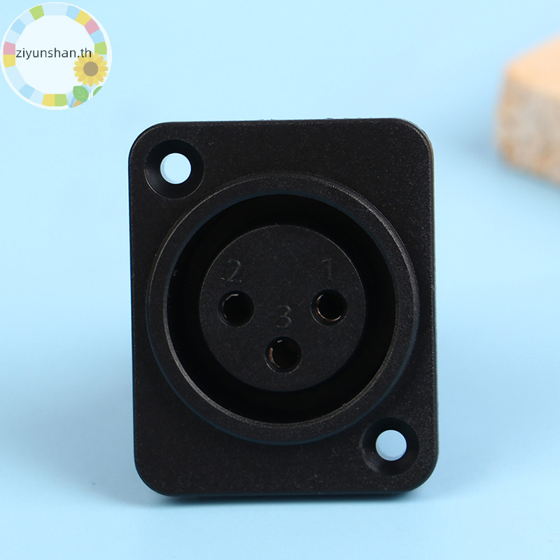 Ziyunshan 1PC XLR 3pin ชายหญิงแผงเสียงไมโครโฟนแจ็คปลั๊กเชื่อมต่อ th
