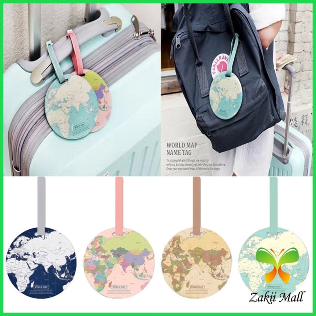 Z.M. ป้ายชื่อกระเป๋า แท็กกระเป๋าเดินทาง บัตรสัมภาระ แบบกลม Luggage Tag