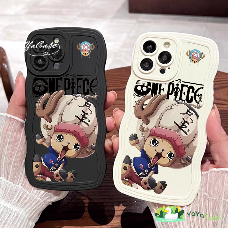 สำหรับ iPhone11 13 Cute Case For เคสไอโฟน15 14 12 Pro Max 15 7 8 Plus X XR XS MAX Chopper Modelกันกระแทกลูกอมสีคลื่นเคส