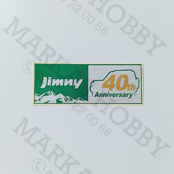Retro Vintage สติ๊กเกอร์โบราณป้ายยานยนต์สติ๊กเกอร์รูปลอก Suzuki Jimny 40th Anniversary