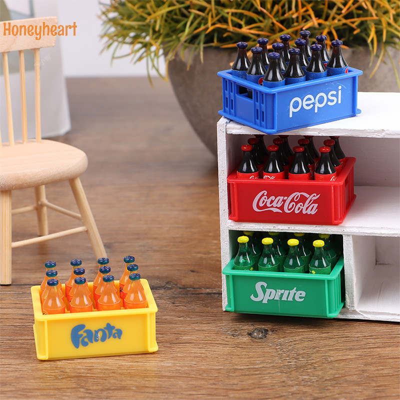 <Honeyheart> 1:12 Dollhouse Miniture จําลองเครื่องดื่มขวดอุปกรณ์เสริมเครื่องประดับของเล่น Nice