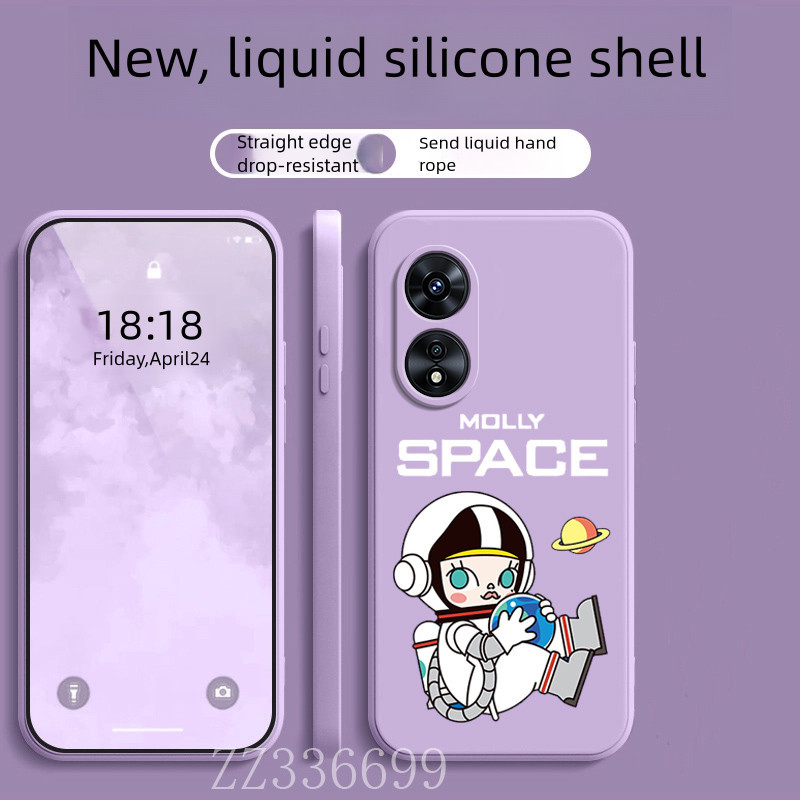 เคส OPPO A60 A58 A78 A98 5G 4G molly นักบินอวกาศเคสโทรศัพท์ซิลิโคนฝาครอบป้องกัน