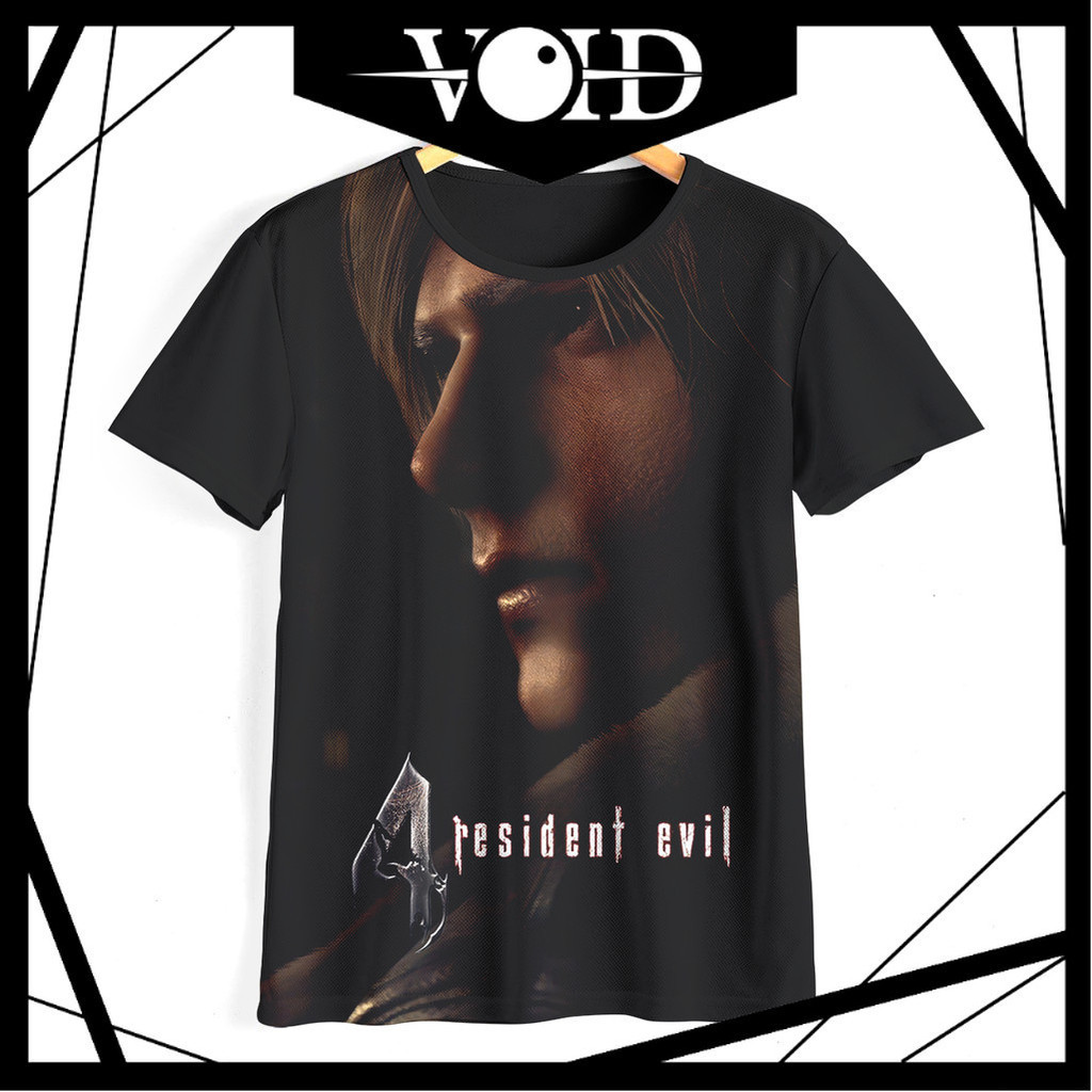 เสื้อยืดเด็ก เสื้อยืดผู้ใหญ่ เกมจัมโบ้ 01RE4 Resident Evil 4 Leon เสื้อผ้าเด็กเสื้อผ้าผู้ใหญ่เกมจัมโ