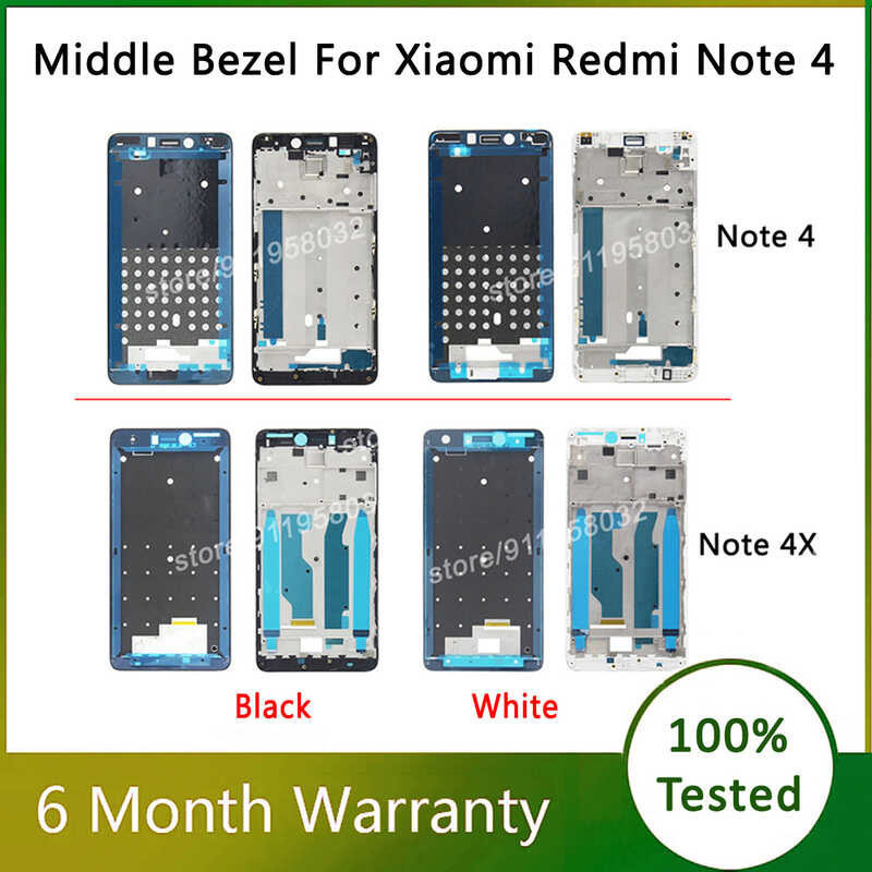 Middle Bezel Frame Cover For Xiaomi Redmi 4pro Note 3 Note 4x Middle Housing Frame For Redmi 7 Not