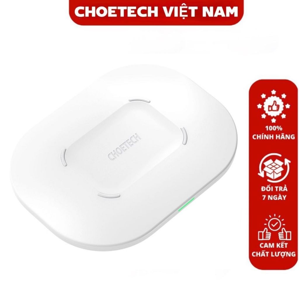 Choetech T550 15W แท่นชาร์จไร้สายแบบเร็วสําหรับโทรศัพท์และหูฟัง (สินค้าแท้)