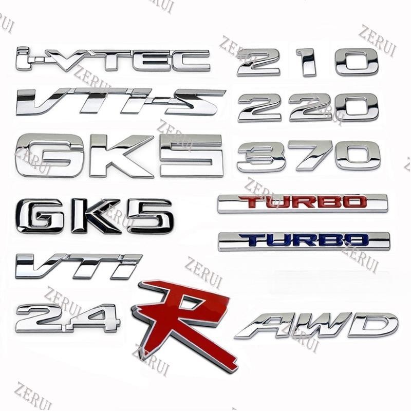Zr สําหรับรถด้านหน้าย่างป้ายสัญลักษณ์สติกเกอร์ 3D โลหะ Auto ด้านหลัง Decal Trim ดัดแปลงตกแต่งตัวอักษ