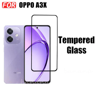 3 IN 1 OPPO A3x ฟิล์มกระจกนิรภัยสําหรับ OPPO A3 Pro 5G A60 4G คลุมทั้งหมดป้องกันหน้าจอกระจก + ฟิล์มเลนส์กล้อง + ฟิล์มด้านหลัง