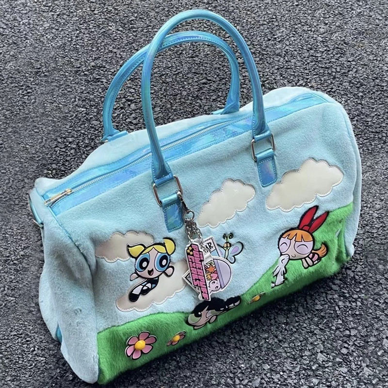 Amila The Powerpuff Girls Large Capacity Hand-Held กระเป๋าเดินทาง