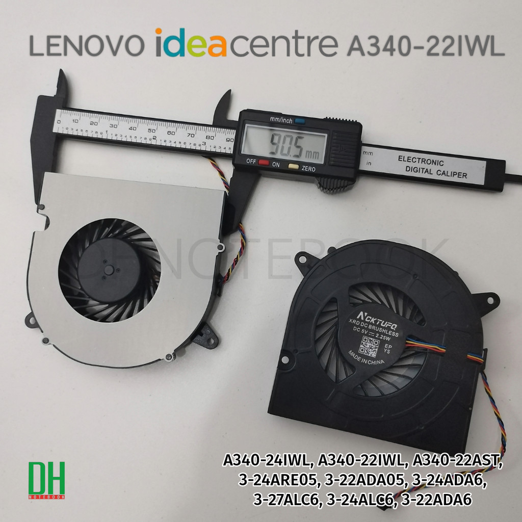 พัดลมระบายความร้อนสำหรับแล็ปท็อป รุ่น Ideacentre A340-24IWL, A340-22IWL, A340-22AST, 3-24ARE05, 3-22ADA05 และอื่นๆ