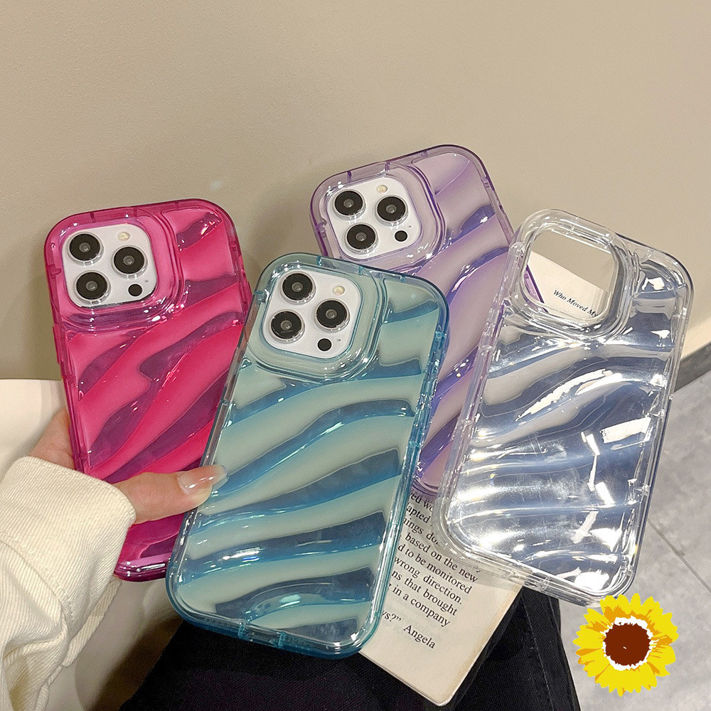 เคสโทรศัพท์มือถือลายคลื่นเลเซอร์เชลล์คือIPhoneXR 15 11 12 13Pro Max15 6 7 8Plus XSMax XS 11PRO SE2020 2022กระดาษเลเซอร์