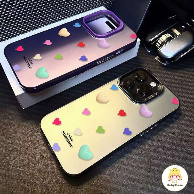 ลวดลายหัวใจรักสีโรแมนติก เคสRedmi 12 10C 9 A2 12C 10A 9C 10 9A 13C 9T A1 Note 9 10 12 8 11 11s 13 10s Pro Max Mi 11 Lite