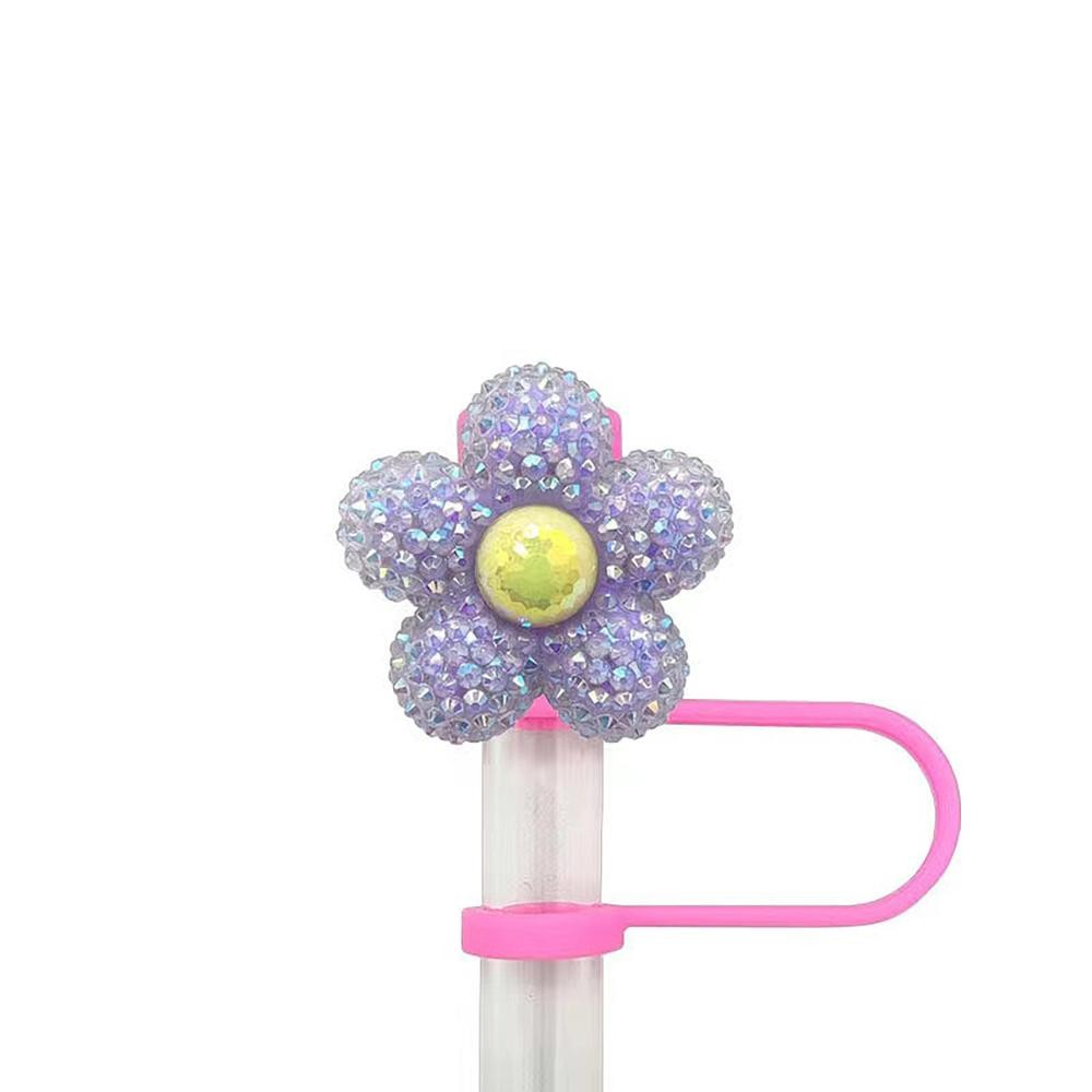 น่ารัก Bowknot ฟางสําหรับ Stanley ถ้วย,10 มม.ซิลิโคนดอกไม้ฟาง Topper ใช้งานร่วมกับขวดน้ําถ้วย 10 มม.ฝุ่น Reusable ฟางเคล็ดลับฝา - รูปที่ 6