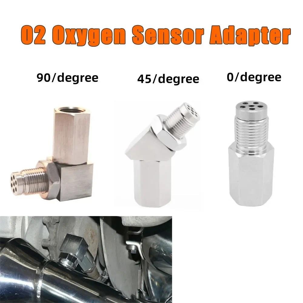 สากล0° /45° /90° M18x1.5 ออกซิเจน O2 Sensor Spacer อะแดปเตอร์กรอง CEL Mini Catalyst ตรวจสอบเครื่องยน