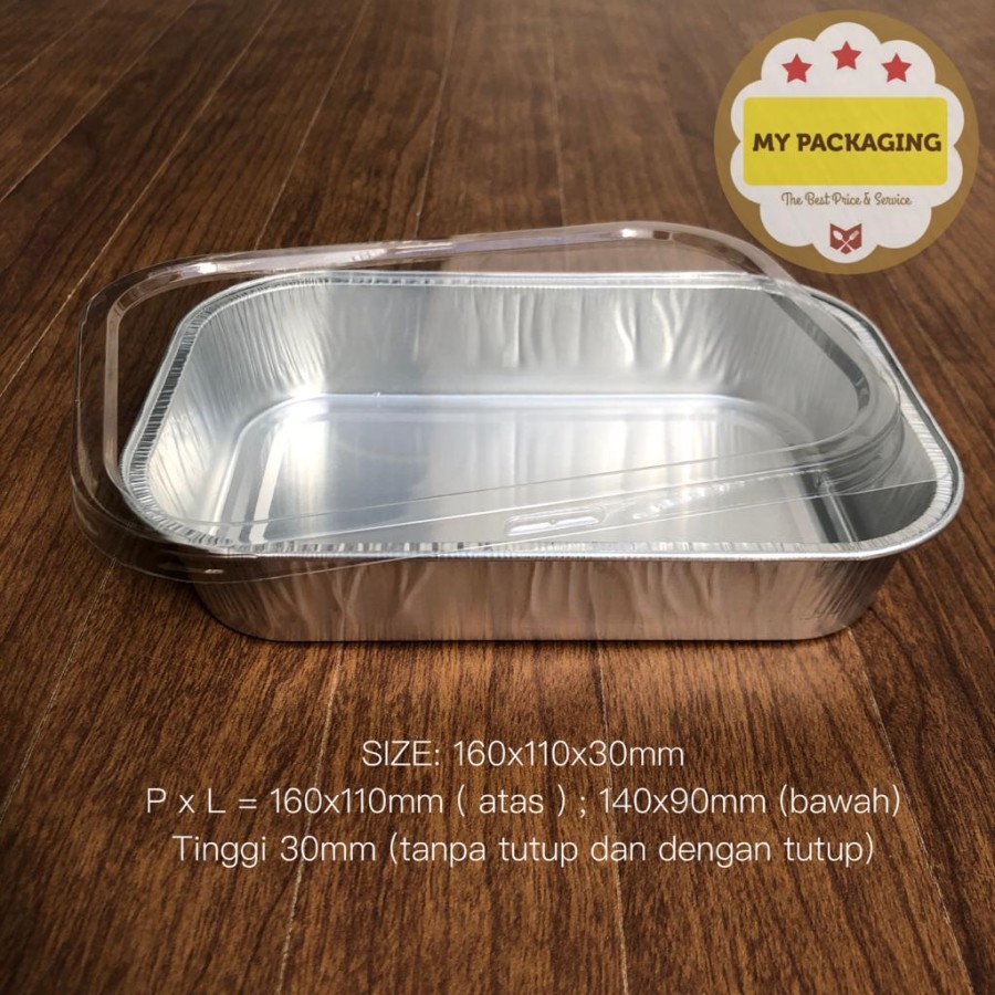 กล่องใส่อาหารอลูมิเนียมฟอยล์ 400มล. PREMIUM + ฝา (5 ชุด) 4363-P