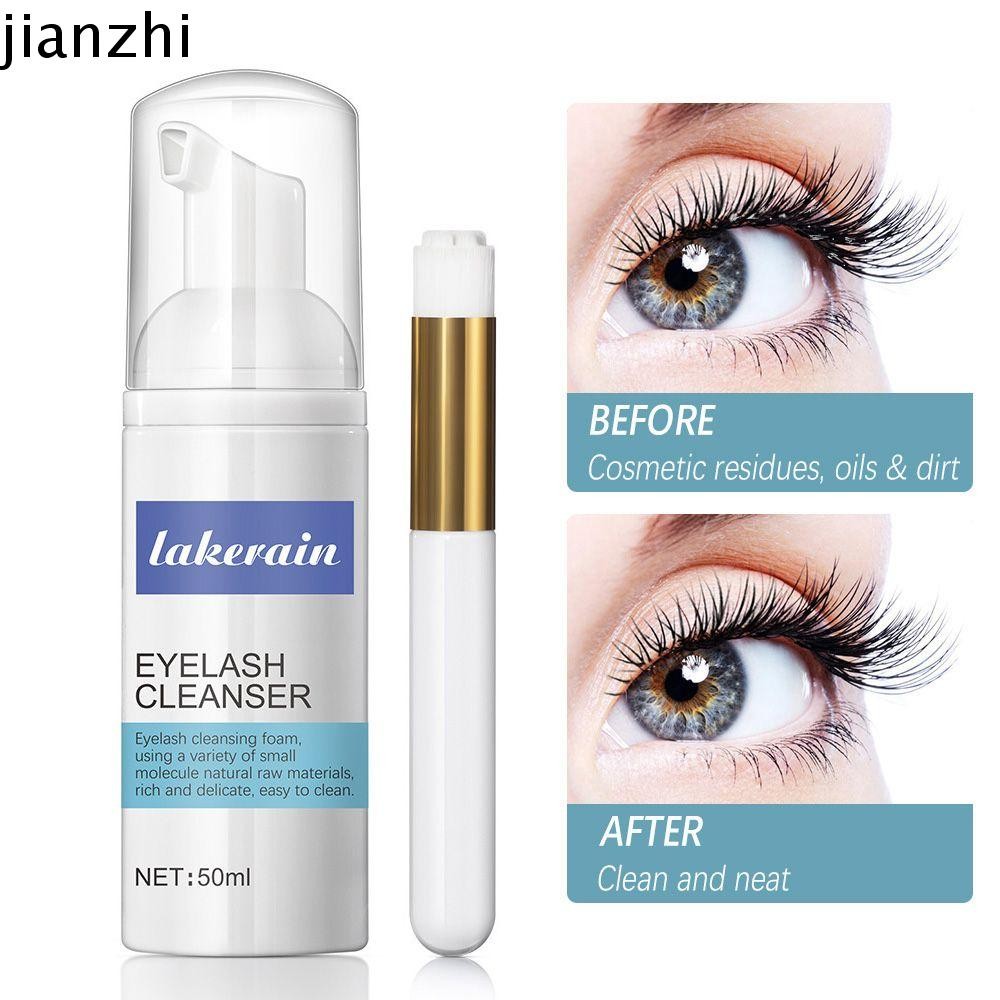 Jinzhi Eyelash Extension Cleanser Beauty Safe for Natural Lashes Non-Irritating Lash Foam