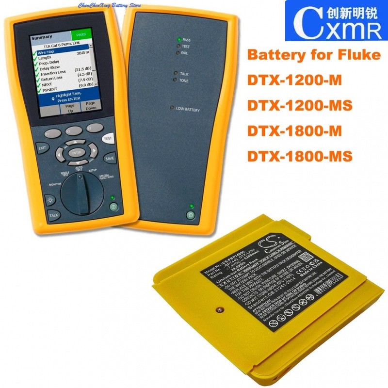 ✪Cameron Sino 5200mAh Battery BP7440 for Fluke DTX-1200-M, DTX-1200-MS, DTX-1800-M, DTX-1800-MS