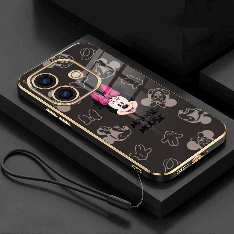 Oppo A3x A3 เคสเมาส์มินนี่น่ารักปลอกมือถือดีไซน์การ์ตูนฝาหลังแบบนุ่มมันวาว