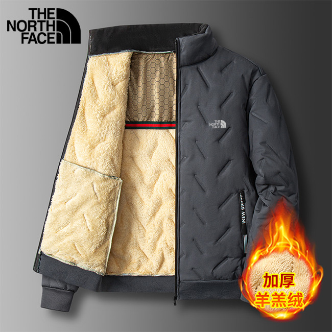 The North Face Graphene หนา Lamb ขนสัตว์ผ้าฝ้ายเบาะสําหรับชายเสื้อสเวตเตอร์ถักผ้าฝ้ายเบาะสําหรับผู้สูงอายุ