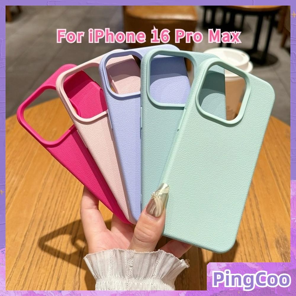 Pingcoo - เคสหนังสำหรับ iPhone 16 Pro Max iPhone 11 เคส TPU สีลูกกวาด เนื้อนุ่ม สัมผัสสบาย เคสโทรศัพท์สีสันสดใส เข้ากันได้กับ iPhone 15 14 13 12 Pro max XS XR 7 8 Plus