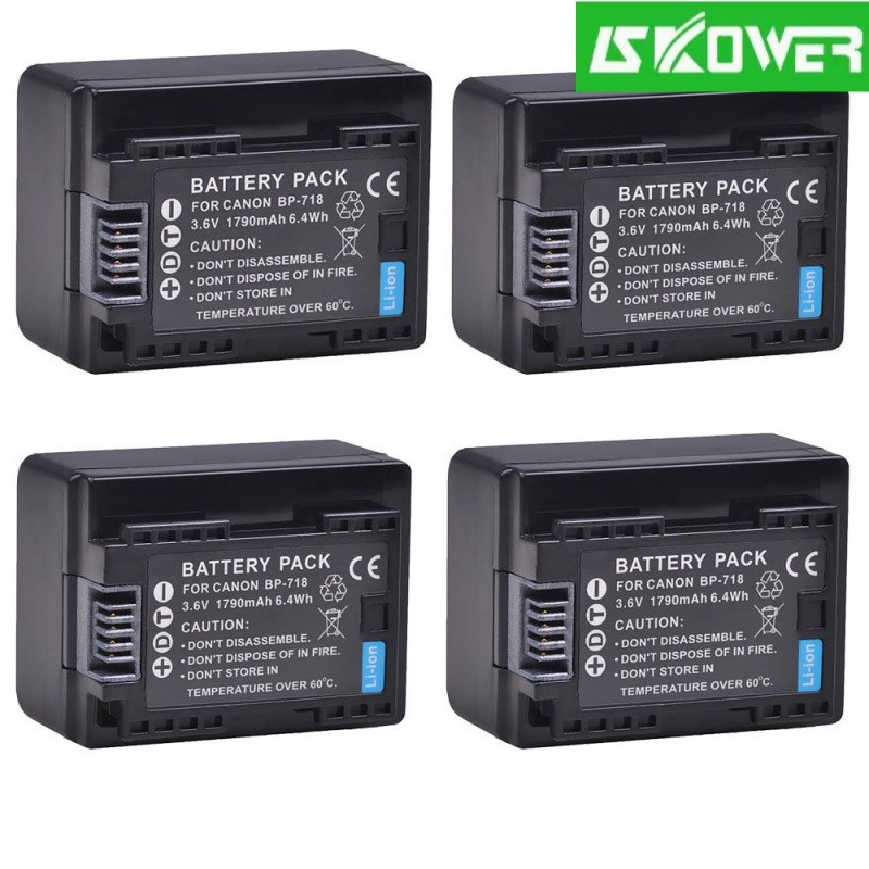 ✿1790MAh BP-718 BP718 BP 718สำหรับ Canon Bp-718 BP-727 BP-709 CG-700 VIXIA HF M50 M500 M52 R300 R32 
