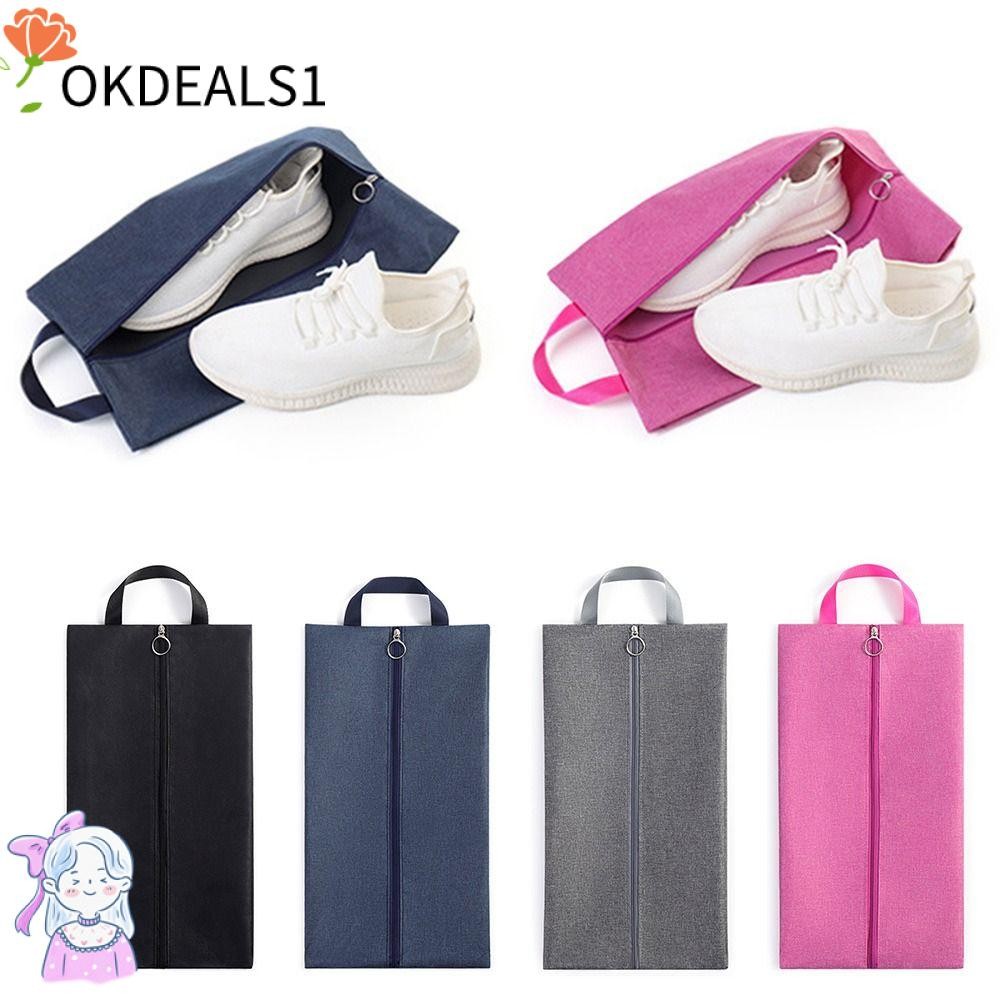 Dealshop กระเป๋าเก็บรองเท้า,อเนกประสงค์หลากสีกระเป๋าเดินทาง,แฟชั่นมีซิปกระเป๋าถือแขวนผนังกีฬาท่องเที่ยวกลางแจ้ง