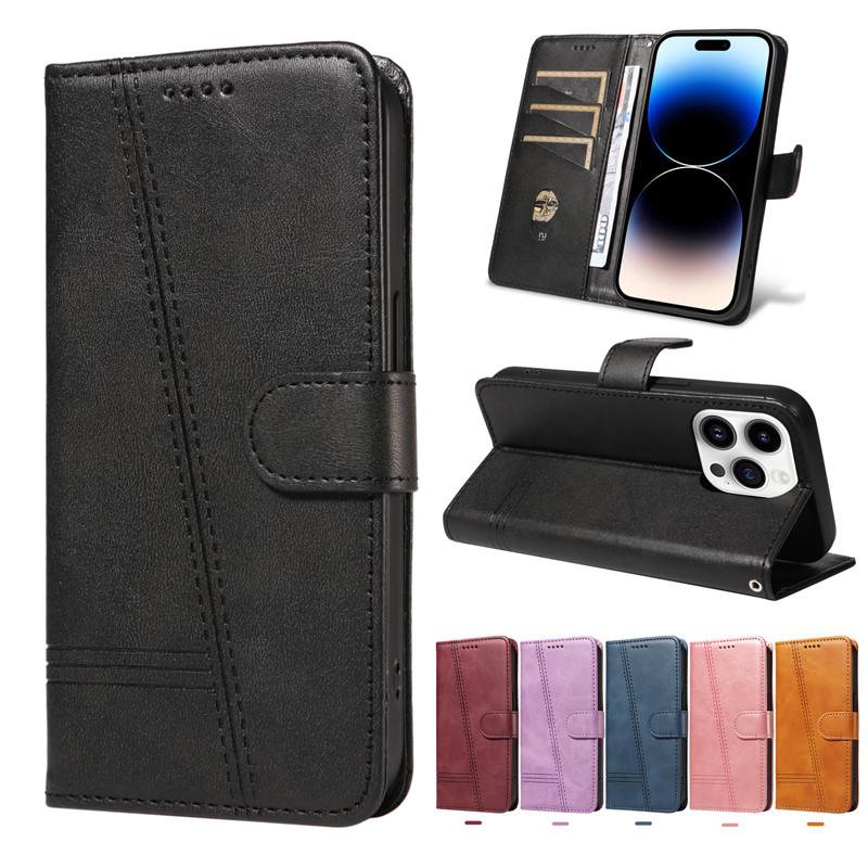 เคสหนัง Huawei Nova 12S 12 Y90 Y70 11 9 8i 5T 3E 2i SE Mate 60 Plus Honor Magic 6 5 Pro Flip Wallet Cover Simple Card Holders Protective Casing