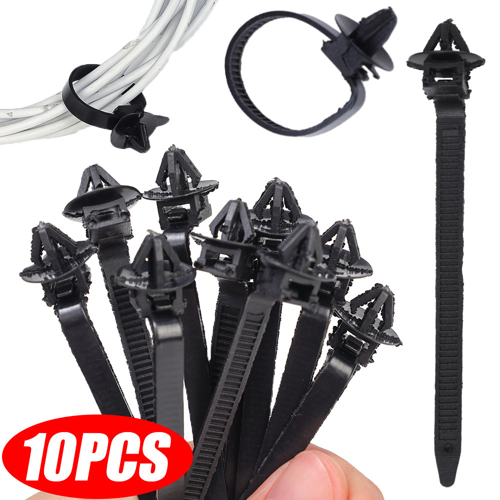 10/30pcs Car Nylon Cable Tie - Multi-Purpose Self-locking Wire Clip - Cars Mount Wire Tie Fixer - การจัดการสายไฟ USB - สําหรับอุปกรณ์ยานยนต์
