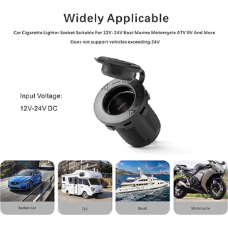 ซ็อกเก็ตรถ 12V 24V ปลั๊ก Adapte รถจักรยานยนต์ซิการ์แจ็คหลายซ็อกเก็ตสําหรับ Marine เรือรถจักรยานยนต์รถบรรทุก RV ATV