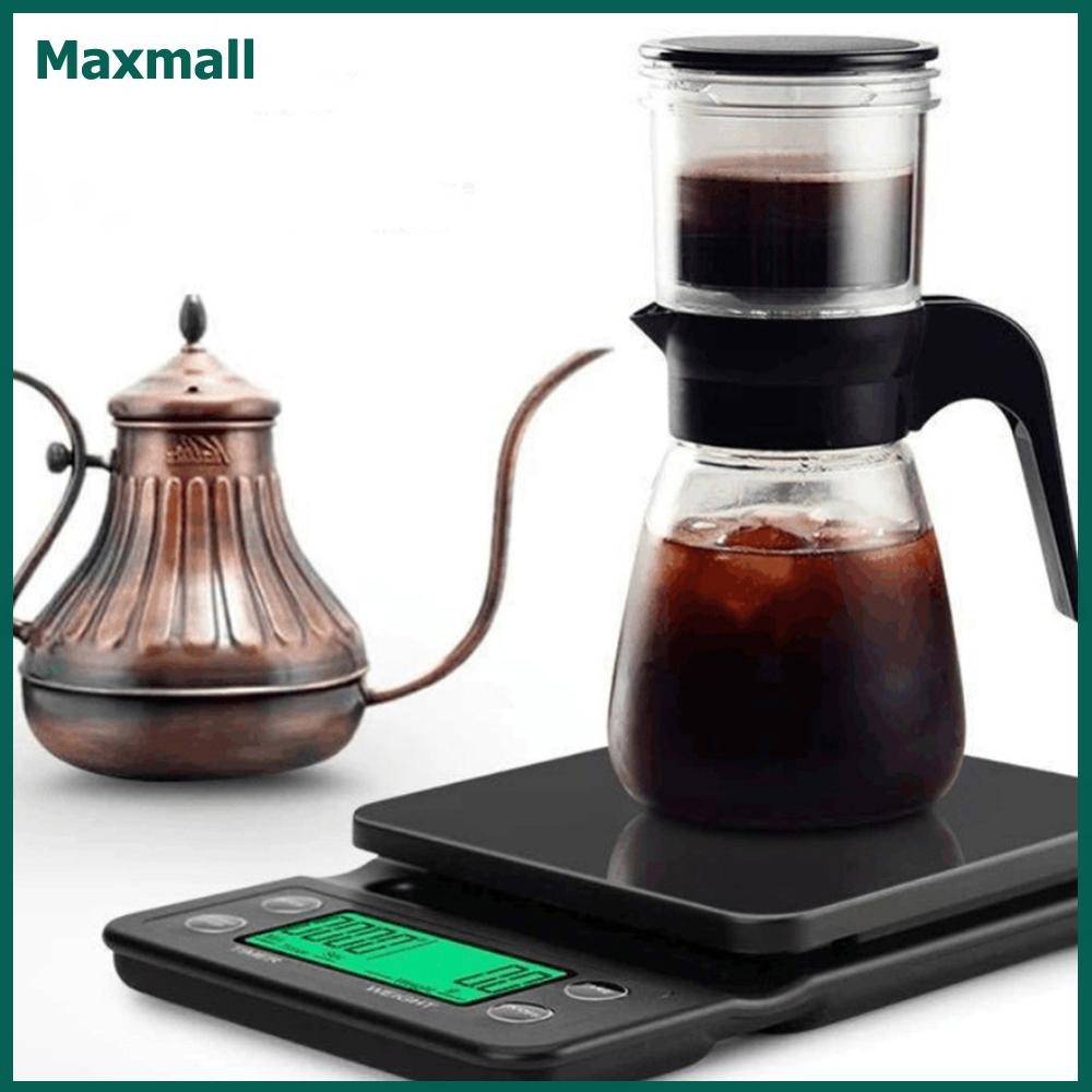 Maxmall Ey# 5/3kg Electronic Digital Kitchen Scale 0.1g LCD Portable Coffee Scale with T