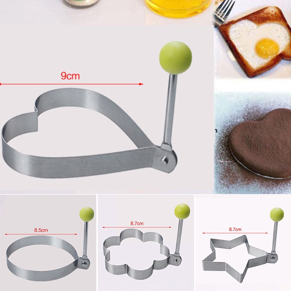 [ROLADYTH] ห้องครัวสแตนเลสแพนเค้ก Mould แหวนแม่พิมพ์ทําอาหารไข่ทอด Shaper Cook