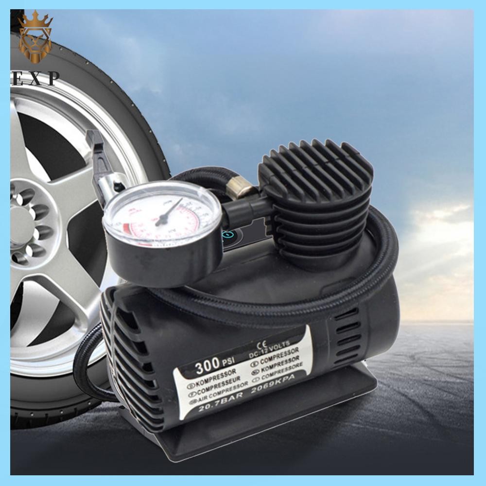 [explosion1.th] 12v 300PSI ปั๊มลมในรถยนต์ เครื่องเติมลมยางไฟฟ้าความแม่นยําสูง ที่สูบลมยางแบบพกพา