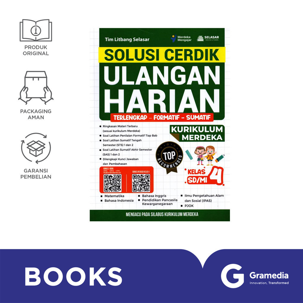 Gramedia Surabaya - Daily Test for Grade 4 Elementary Schools/Islamic Elementary Schools: The Soluti
