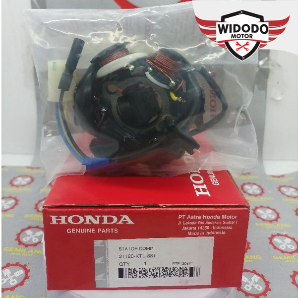 31120-ktl-881 Spool Assy Stator Honda Supra Fit Old Supra Fit New Revo 110 Legend Thailand