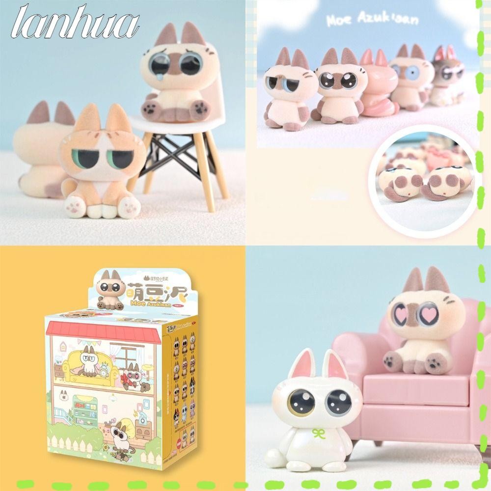 Lanhua แมวสยาม Xiaodouni, Tianwen Kadokawa Pop Bean ฟองสบู่ของเล่น,อินเทรนด์น่ารัก Mystery กระเป๋าอะนิเมะรุ่นสําหรับเด็ก